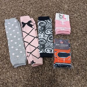 Lot of 5 - Baby Leggings, pink football, Chicago Bears, ballet